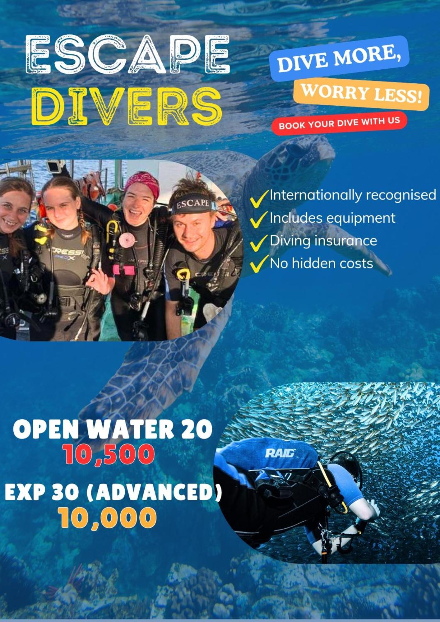 Escape Divers - Jungle Hostel And Dive Centre Тау Экстерьер фото